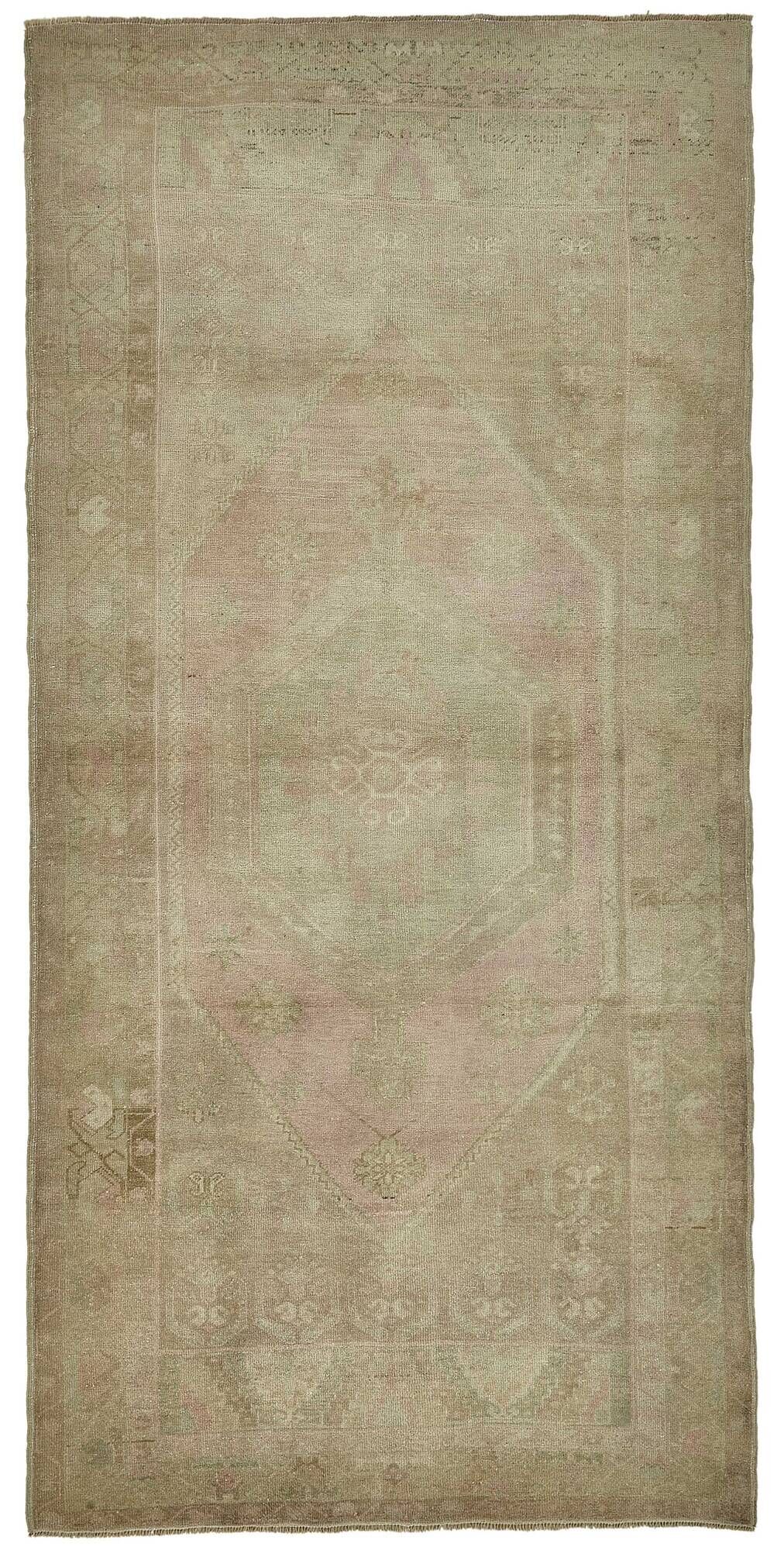 Turkish Vintage Anatolian Rug 126 cm x 260 cm