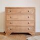 Commode Art déco brute détails pieds compas