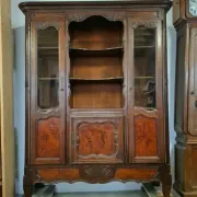 Buffet vitrine bibliothèque style Louis XV