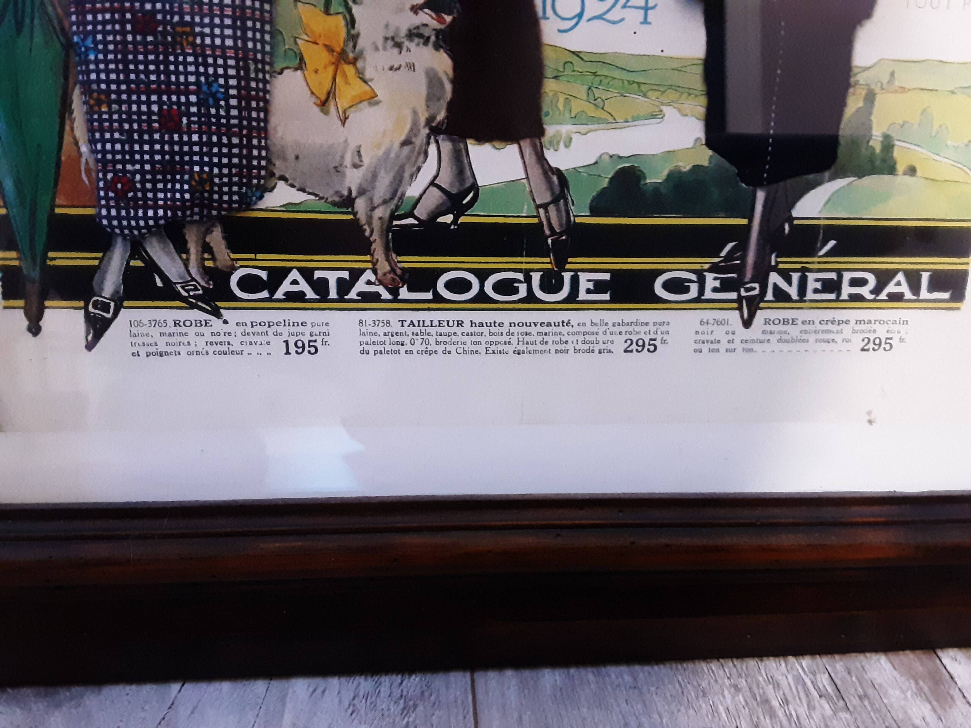 Fashion painting 1924 At Galeries Lafayette