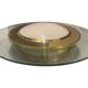 Glass brass flushmount