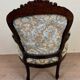 LXVI Style Cabriolet Armchair in Rosewood