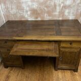 Bureau exotique hévéa massif 5 tiroirs maori