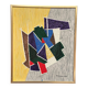 Huile sur toile originale suédoise – « Composition abstraite III » par M. Hulander
