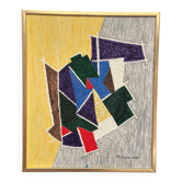 Original Swedish Oil on Canvas – “Abstract Composition III ” by M. Hulander