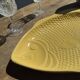 Yellow fish-shaped dish L38