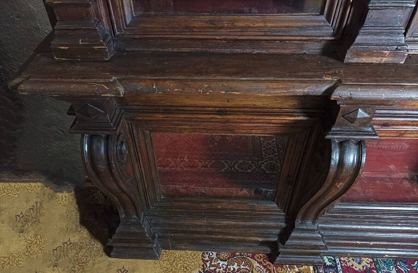 Empire style trade furniture bookcase in solid pine