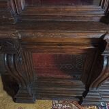 Empire style trade furniture bookcase in solid pine