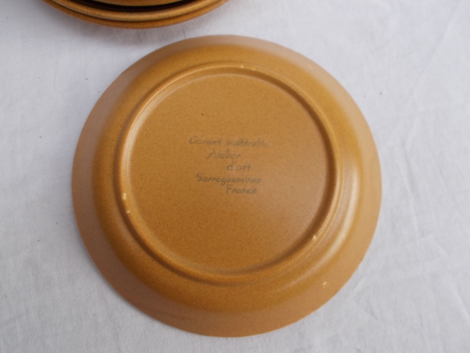 Lot 7 plates Sarreguemines Diam 18.5