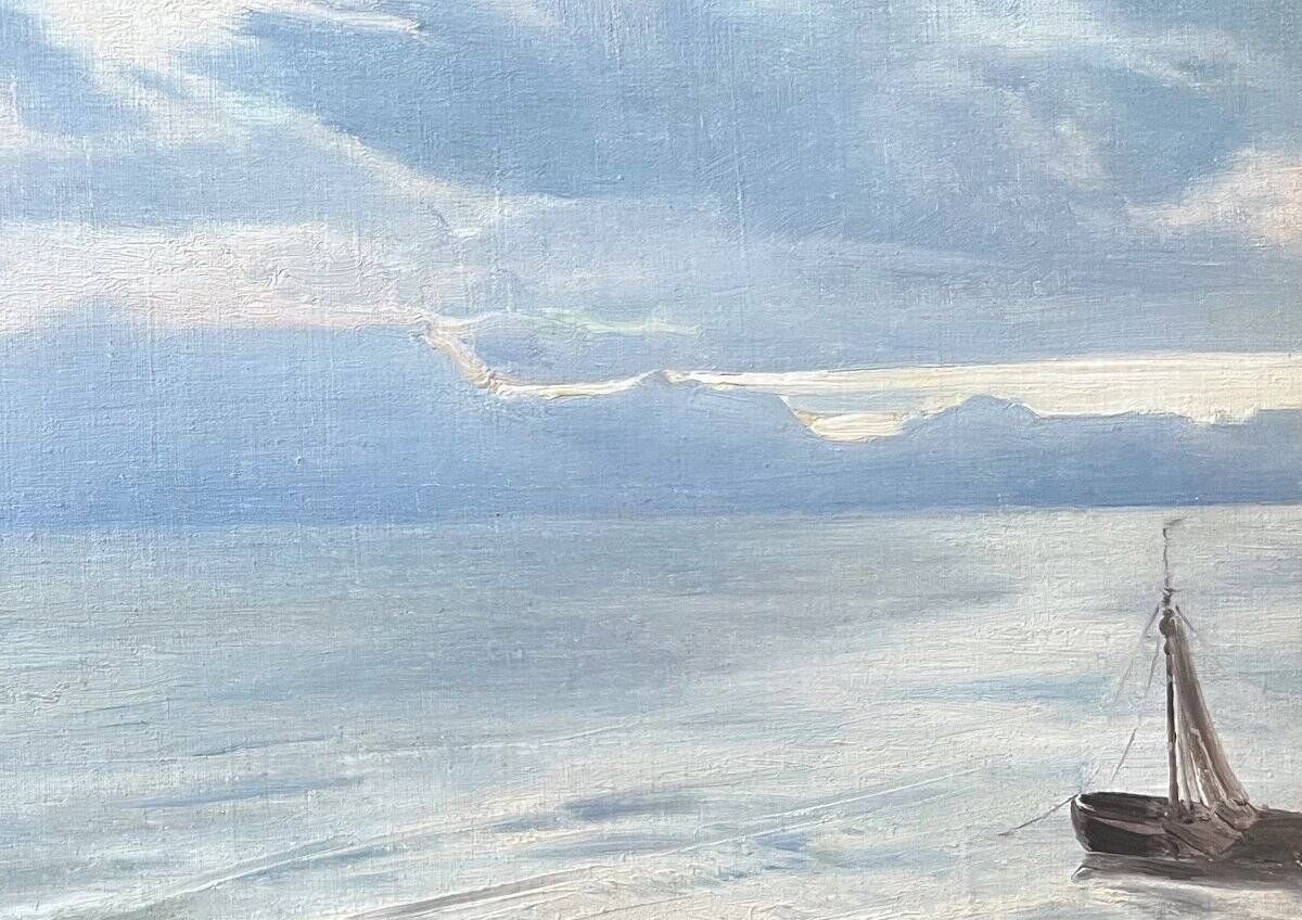 Léon Frédéric (1856-1940) Seascape, Heyst, oil on canvas signed