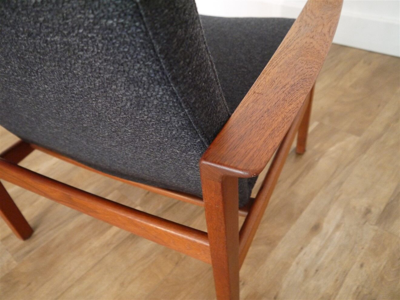 Fauteuil scandinave en teck 1960