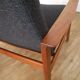 Fauteuil scandinave en teck 1960