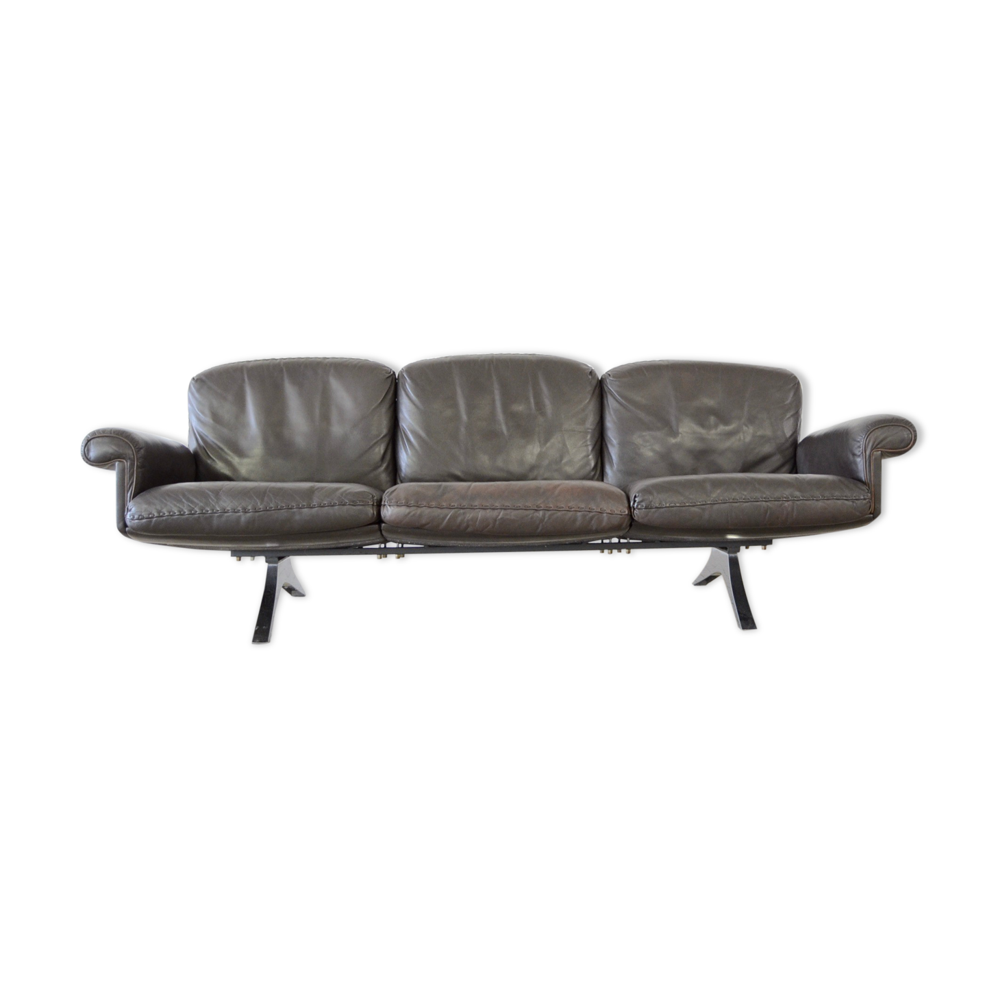 De Sede ds31 brown 3 seater leather sofa