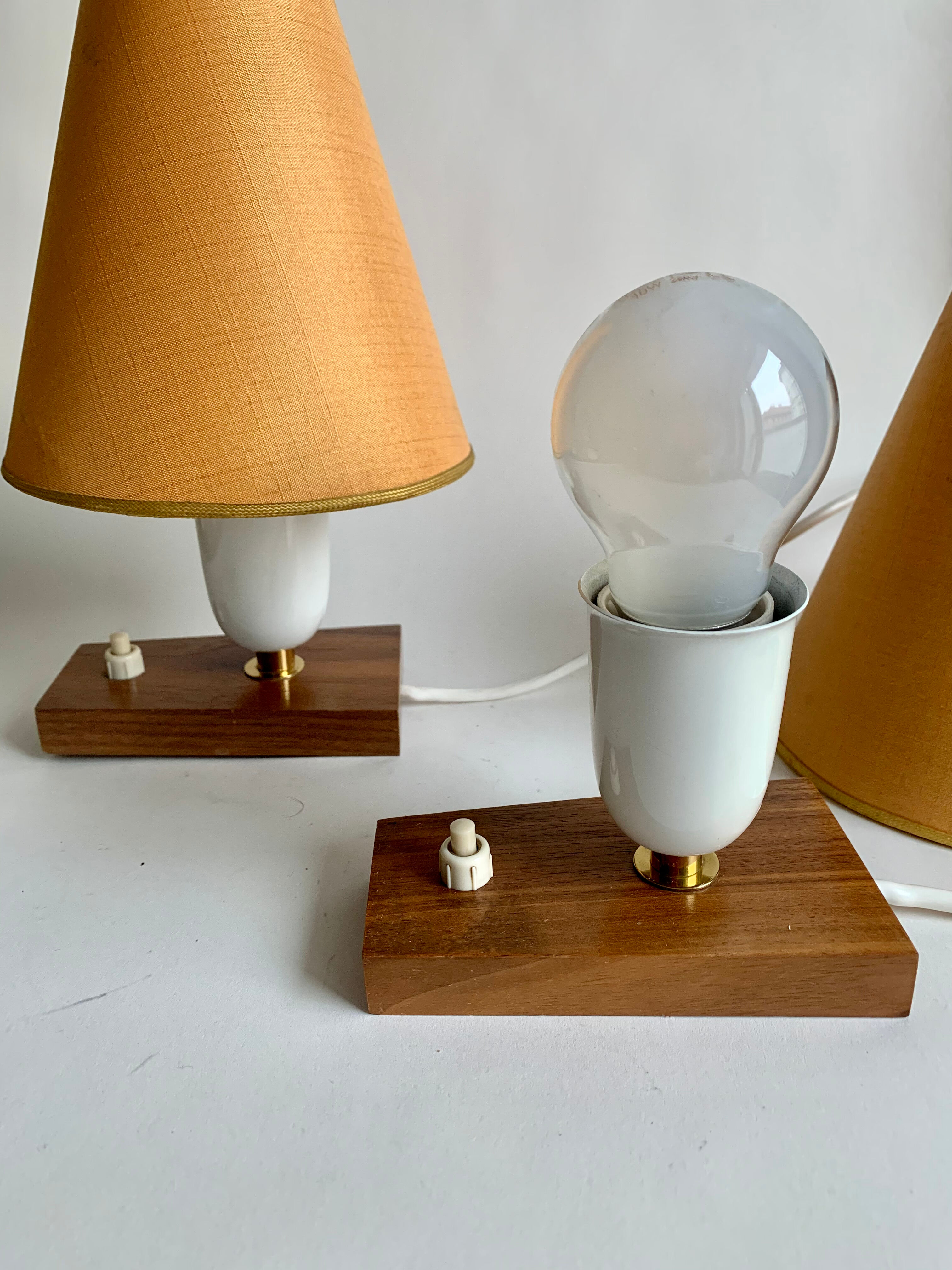 Pair of bedside lamps, Germany, 1960s