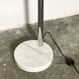 Space Age 5-arm floor lamp in chrome and marble, 1970-80