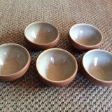 Series of 5 stoneware bowls