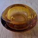 Amber glass ashtray or empty pocket