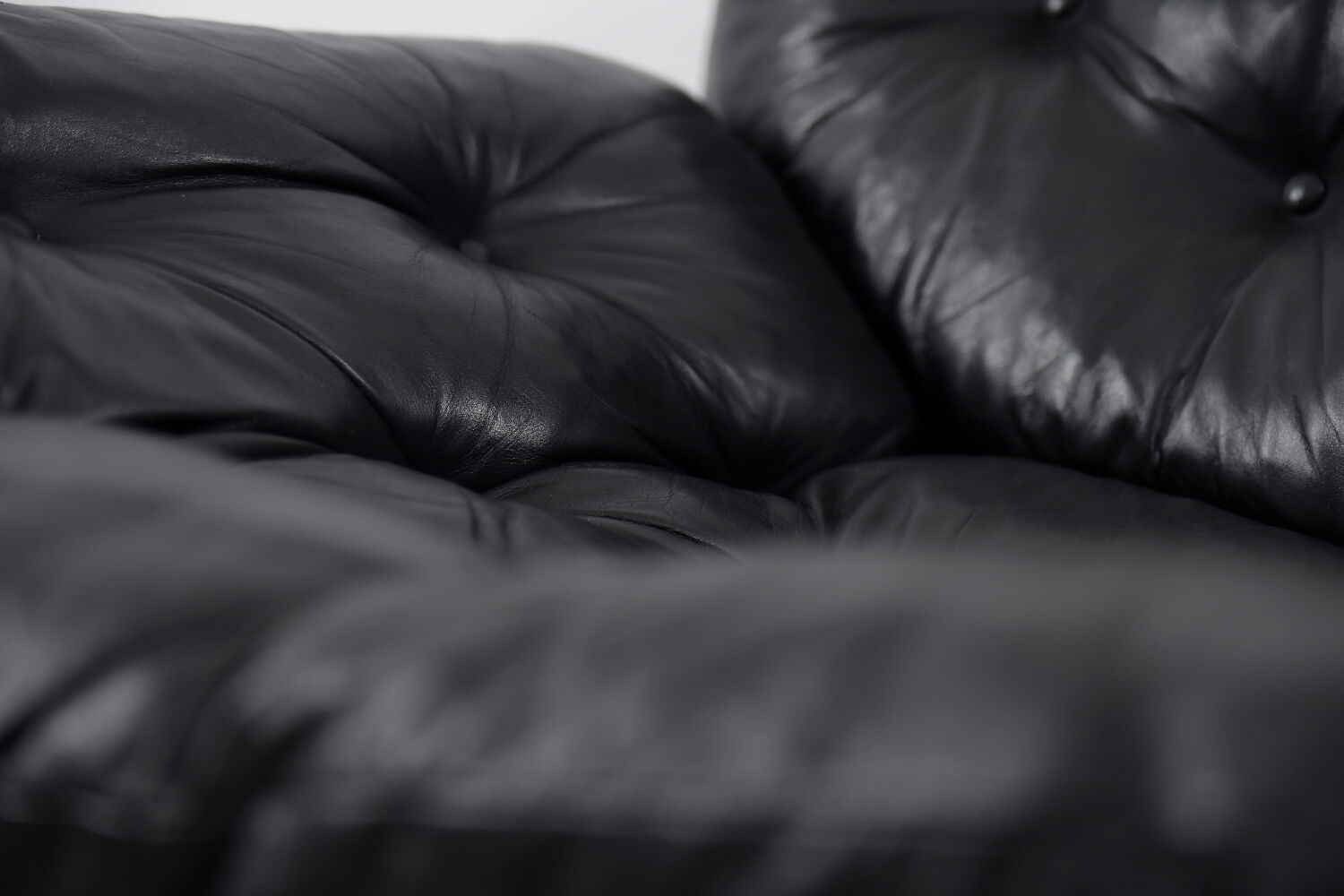 Canapé scandinave en cuir par John-Bertil Häggström pour Swed-Form, 1970