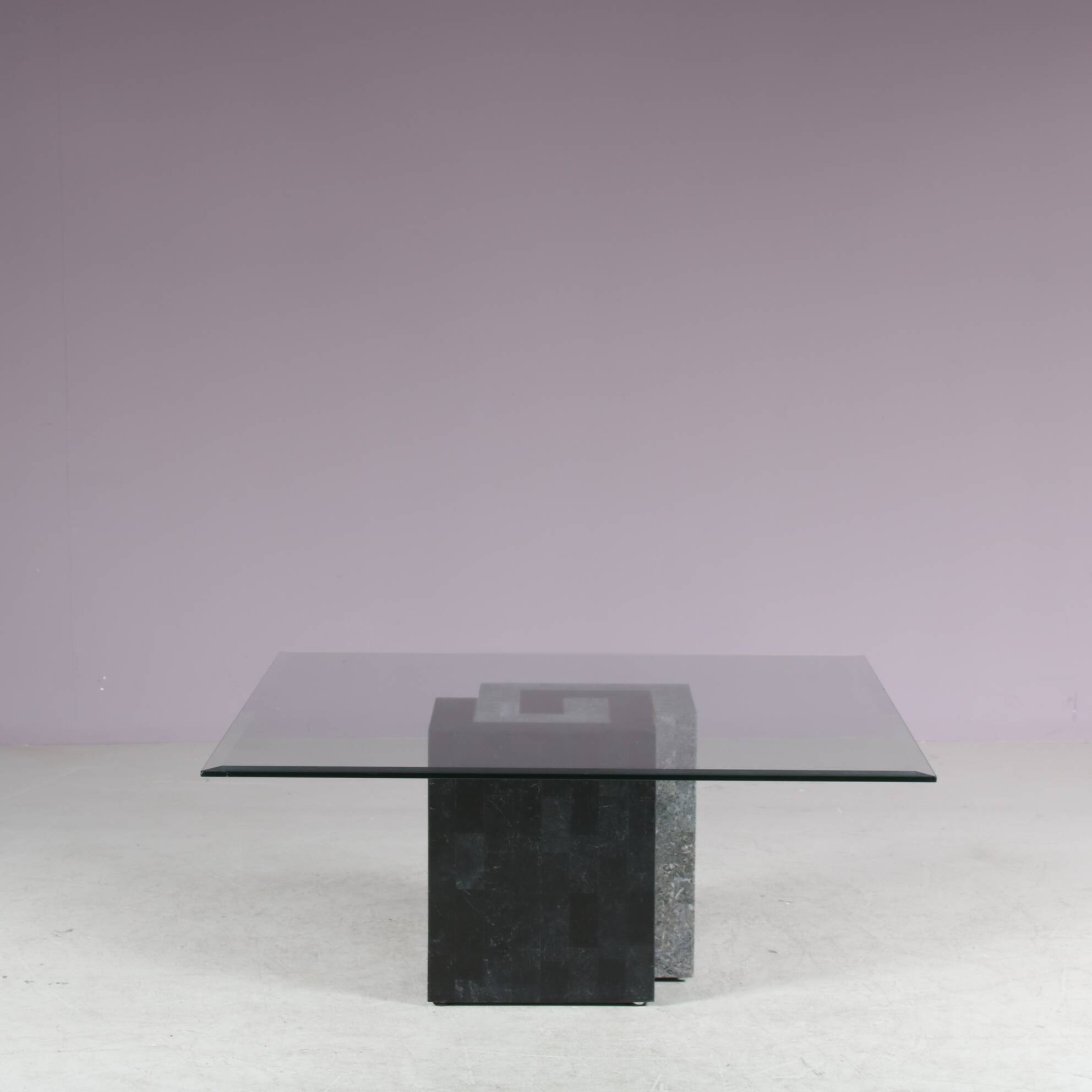 1980s Tessellated stone coffee table by Maitland-Smith, USA