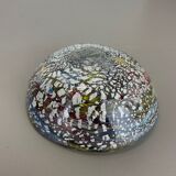 Bol en verre de Murano argent Flakes Shell Ashtray by Dino Martens Italie Années 1960