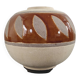 Vintage round vase in artisanal stoneware – Brutalist Design