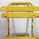 Chaise industrielle vintage jaune, années 1960