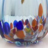 Blue glass vase