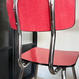 Vintage red Formica chair