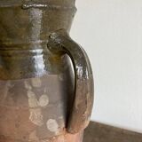 Vase jarre amphore XL en terre cuite vernissée