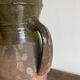 XL vase jar amphora in glazed terracotta
