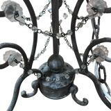 Three-branch chandelier with tassels