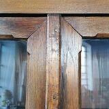 Library, wooden showcase