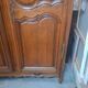 Solid oak wardrobe 19th century