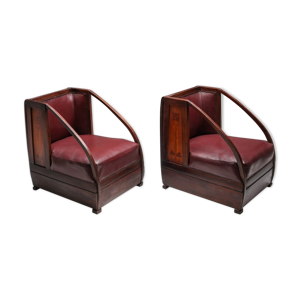 Paire de fauteuils carlo