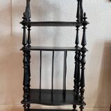 Napoleon III blackened wood music shelf