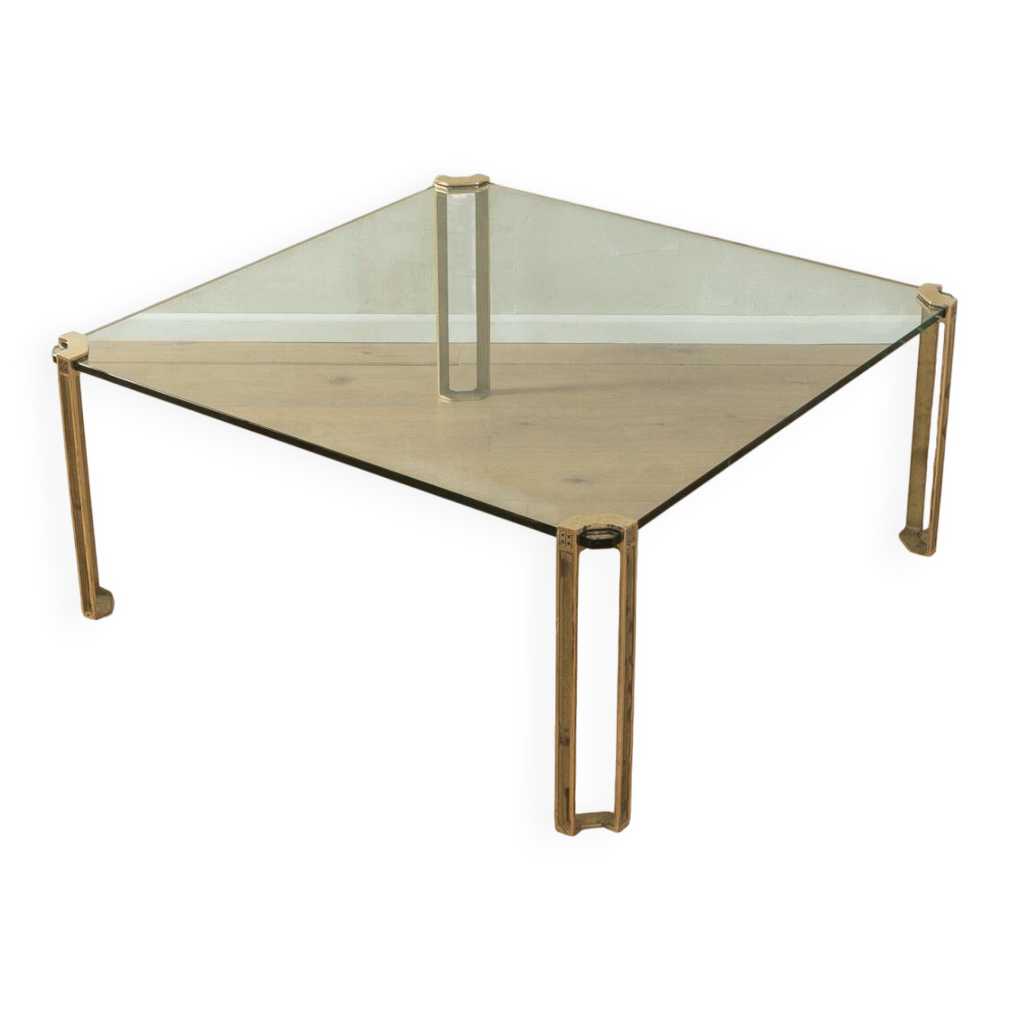 Glass Coffee Table model T24 by Peter Ghyczy, 1970s