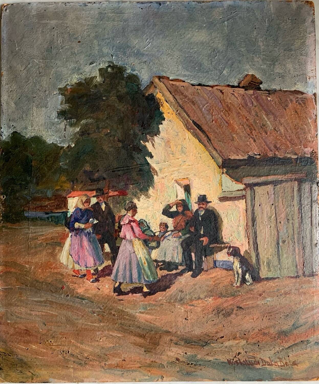 Tableau « un dimanche à la campagne «