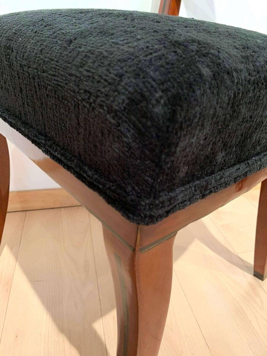 Neoclassical Solid Mahogany Side Chair, 1820s