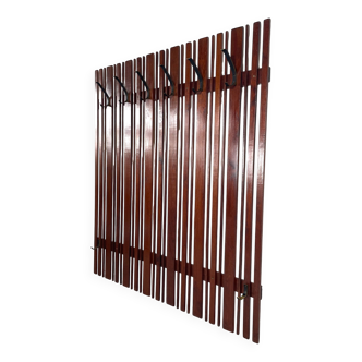 Vintage slat coat rack