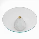 Mid Century Modern Italian Carrara Marble Coffee Table, 1970s, Two Availabl