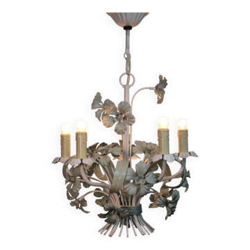 Lustre en métal. ancien. 5 bras