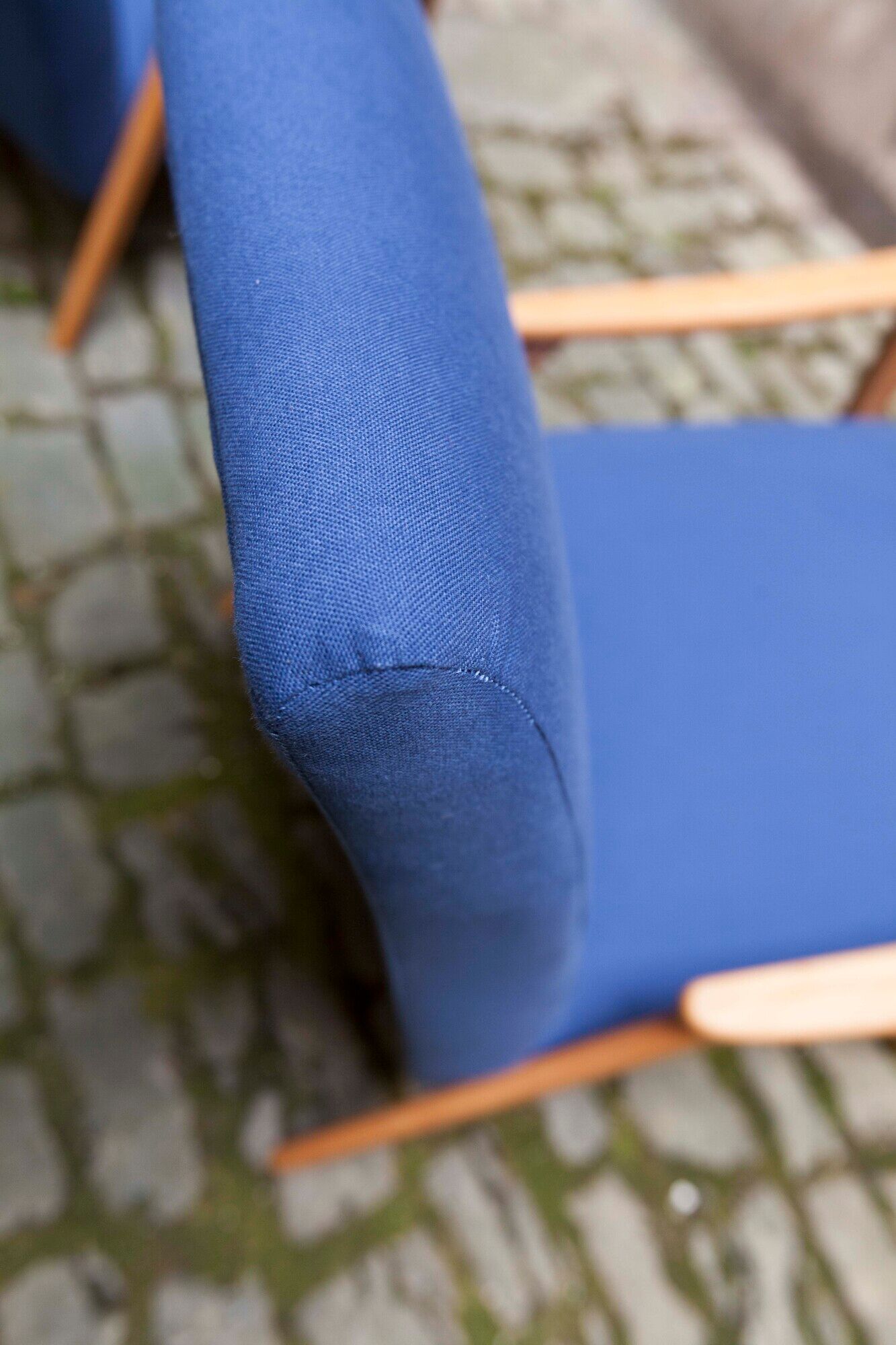 Pair of Scandinavian armchairs from the 60s new fabrics and foam