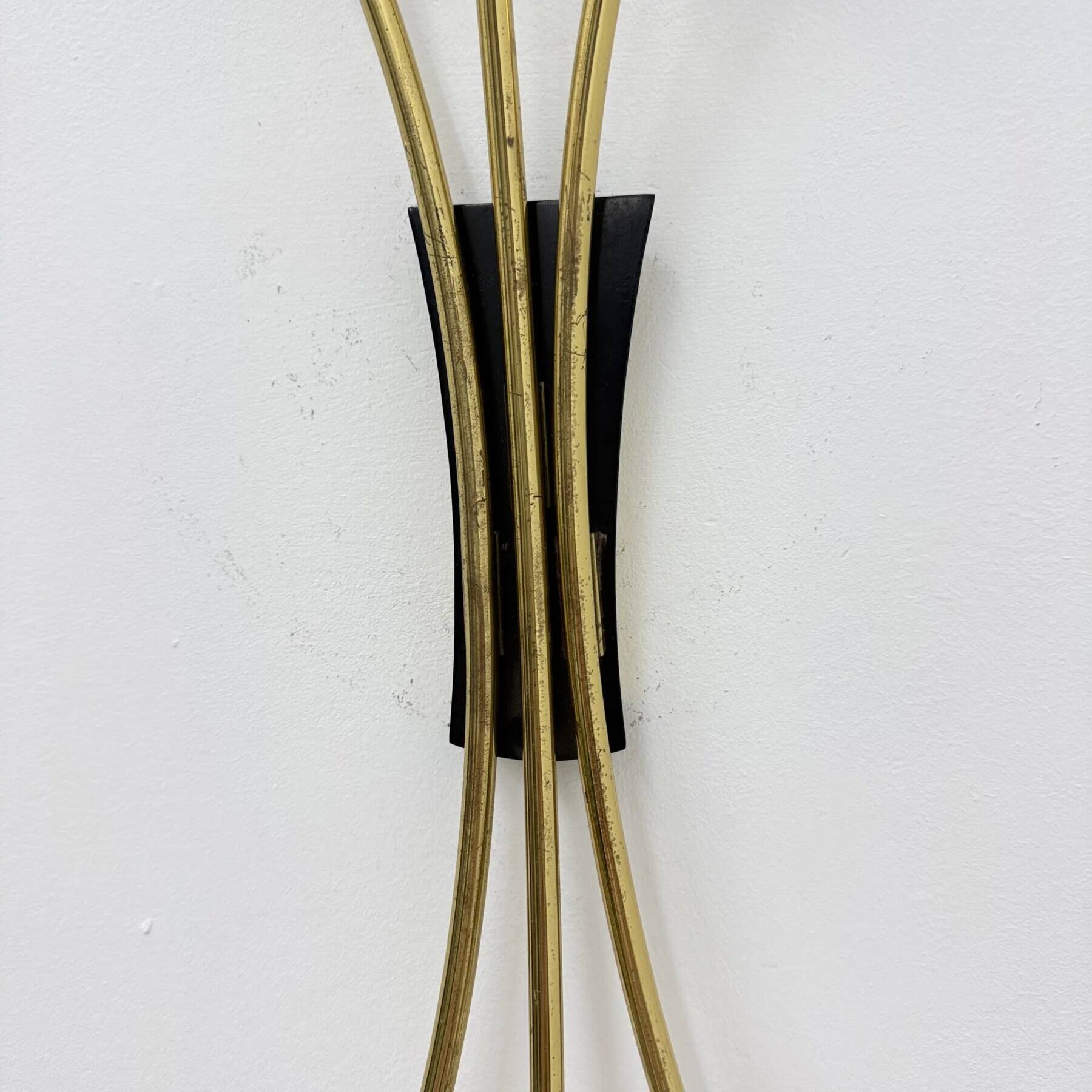 Mid-century Stillovo style brass wall light, 1950s