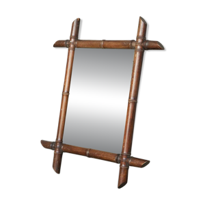 miroir Faux Bambou en