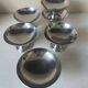 6 stainless steel dessert bowls, 1970s