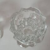 Set of 2 Reims glass candle holders