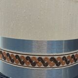 Cylindrical aluminum floor lamp