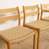 6 x dining chairs | Niels Otto Møller | Model 84 & 67 | Oak | Restored