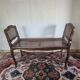 Small Louis XV style bench in walnut