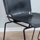 Chaises empilables en cuir par Toyoda Hiroyuki pour ICF années 1980, lot de 4